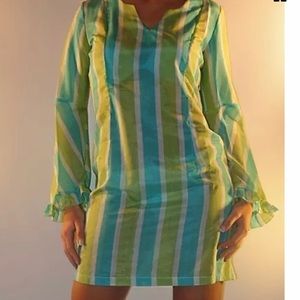 NEW LE ROMANE ITALY Silk striped cover up